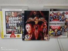 PS3ソフト3個セット ソウルキャリバーIV 海外版　グランドセフトオートIV