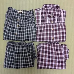 出産準備　マタニティパジャマ　授乳用 　ナイトウェア　M 　セット売り