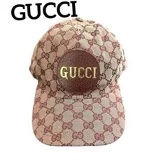 GUCCI グッチ キャップ 人気商品 ピンクブラウン×レッド 希少カラー♡！