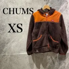 CHUMS レディース S相当 ブラウン フリースジャケット 防寒 美品