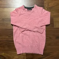 BEAMS HEART ピンク Vネック ニットセーター