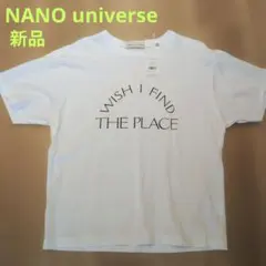 nano universe☆レタードグラフィックTシャツ ホワイトのサムネイル
