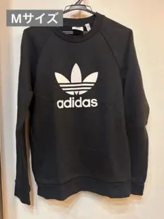 【値下げ・先着】adidas ブラック トレーナー ・スウェットMサイズ