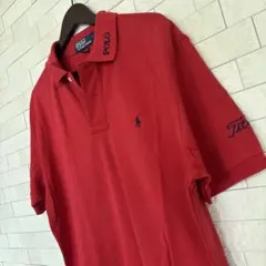 Polo by Ralph Lauren ポロシャツ レッド 刺繍　Lサイズ