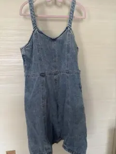 女の子　GUデニムジャンパースカート　サイズ150