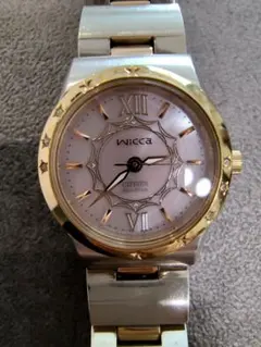 Wicca Citizen ソーラー腕時計 シルバー ピンク