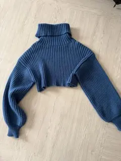 MURUA リブ編みハイネッククロップドニット美品！！