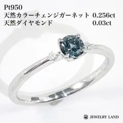 PT900 カラーチェンジガーネット 透かしリング 13号 約3.5g 上品 
