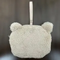 クマ耳ボアおむつポーチ