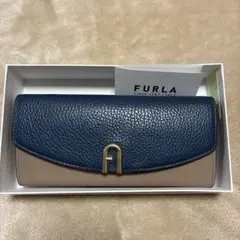 フルラ 長財布 カメリア ブルー ベージュ レディース FURLAのサムネイル