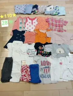 子ども服　110 　まとめ売り　女の子　夏服