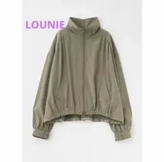 美品☆ルーニィ LOUNIE ☆スタンドカラーショートブルゾン ☆カーキのサムネイル