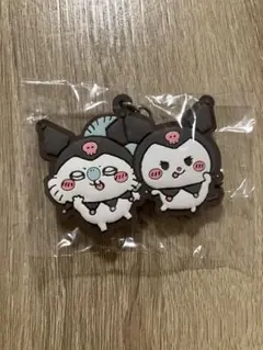 ちいかわ サンリオキャラクターズ なかよしラバーマスコット モモンガ×クロミ