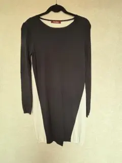 試着のみ☆MAXMARA Studioのブラック&ホワイトワンピースのサムネイル