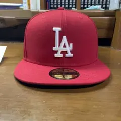 New Era LA ロゴ ベースボールキャップ レッド