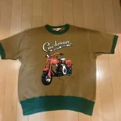希少　Cushman クッシュマン バイク　Tシャツ 半袖スウェット リンガーのサムネイル