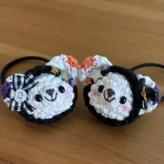 あみぐるみヘアゴム♡ハロウィンずきんくまちゃん♡