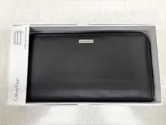 【新品未使用】カルバンクライン ラウンドファスナー長財布79441BKレザー箱入