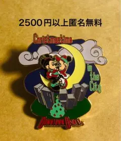 3382.昔の海外ディズニーワールドピン クリスマスミッキーミニー