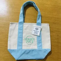 新品 未使用 トレーダージョーズ トートバッグ パステルカラー ブルー