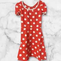 水玉ワンピース ドット柄 ハンドメイド？