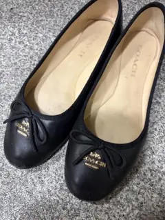 COACH ブラック フラットシューズ 6.5C