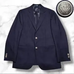 未使用級✨ケント テーラードジャケット 紺ブレ 銀ボタン M メンズ ネイビー