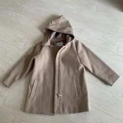 【最終処分】フード付きコート 110-120 グローバルワーク　キャメルベージュ