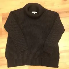 niko and... 黒 ニット タートルネック 長袖