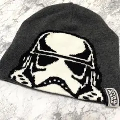 H&M キッズ　ニット帽　スターウォーズ　ストームトゥルーパー　グレー　4-8歳
