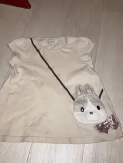 【anyfam】110cm うさぎちゃんポケット　Tシャツのサムネイル