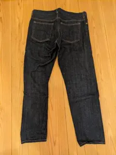 日本製 ダークブルー ストレートデニム