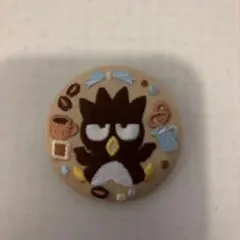 ☆サンリオ☆ バッドばつ丸 刺繍 缶バッジ