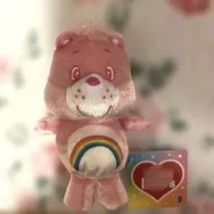 ケアベア シャイニーベロアマスコット2 ピンク