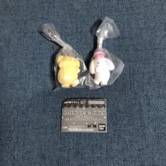 サンリオ　ミニチュアチャーム　ライブキャラクター　ポムポムプリン　シナモロール