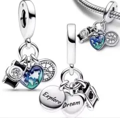 Pandora トラベル チャーム シルバーのサムネイル