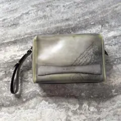 定価23.8万円 ベルルッティ 限定ローズウッド スクリットレザークラッチバッグ