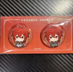 〔原神〕ディルック 留影叙佳期 ミニ缶バッジ2点セット 公式正規品