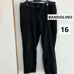 BANDOLINO カジュアルパンツ 【16】 ブラック　黒 シンプルデザイン