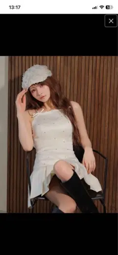 ROBE de FLEURS キャバドレス ホワイト Sサイズ