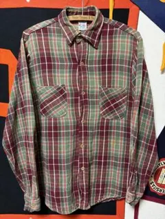 70s BIGMAC ヘビーネルシャツ レアカラー 好配色 古着 70s BIG MAC カラフル チェック ヘビー フランネル シャツ