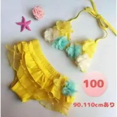 【新品未使用】ベビー　水着　ビキニ 100 セパレート