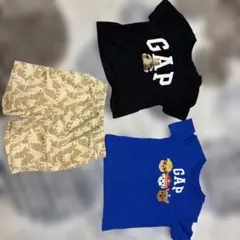 GAP キャラクターTシャツ2枚ととショートパンツセット