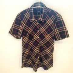 美品✨バーバリーロンドン ノバチェックシャツ 半袖