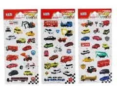 トミカシールがいっぱい　3種類柄セット　シール　ステッカー