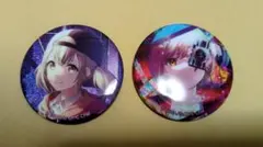 プロセカ　グリッター缶バッジ　7A　8A　小豆沢こはね