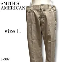 J-387 スミスアメリカン ベーシック ストレート センタープレス チノパン