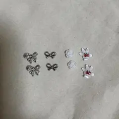 ネイルパーツ リボン 薔薇 ミニー ミッキー 手