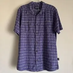 USED Patagonia バックステップシャツ 紫 M ヘンプ素材 パープルのサムネイル