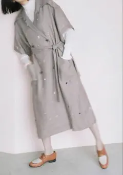 □ 47898☆年 定価12万 25AW ツルバイマリコオイカワ コクーンコート